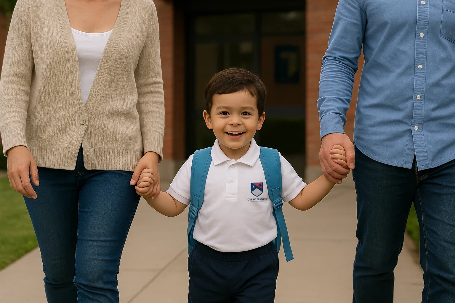 Imagen de fondo de integración familia - colegio
