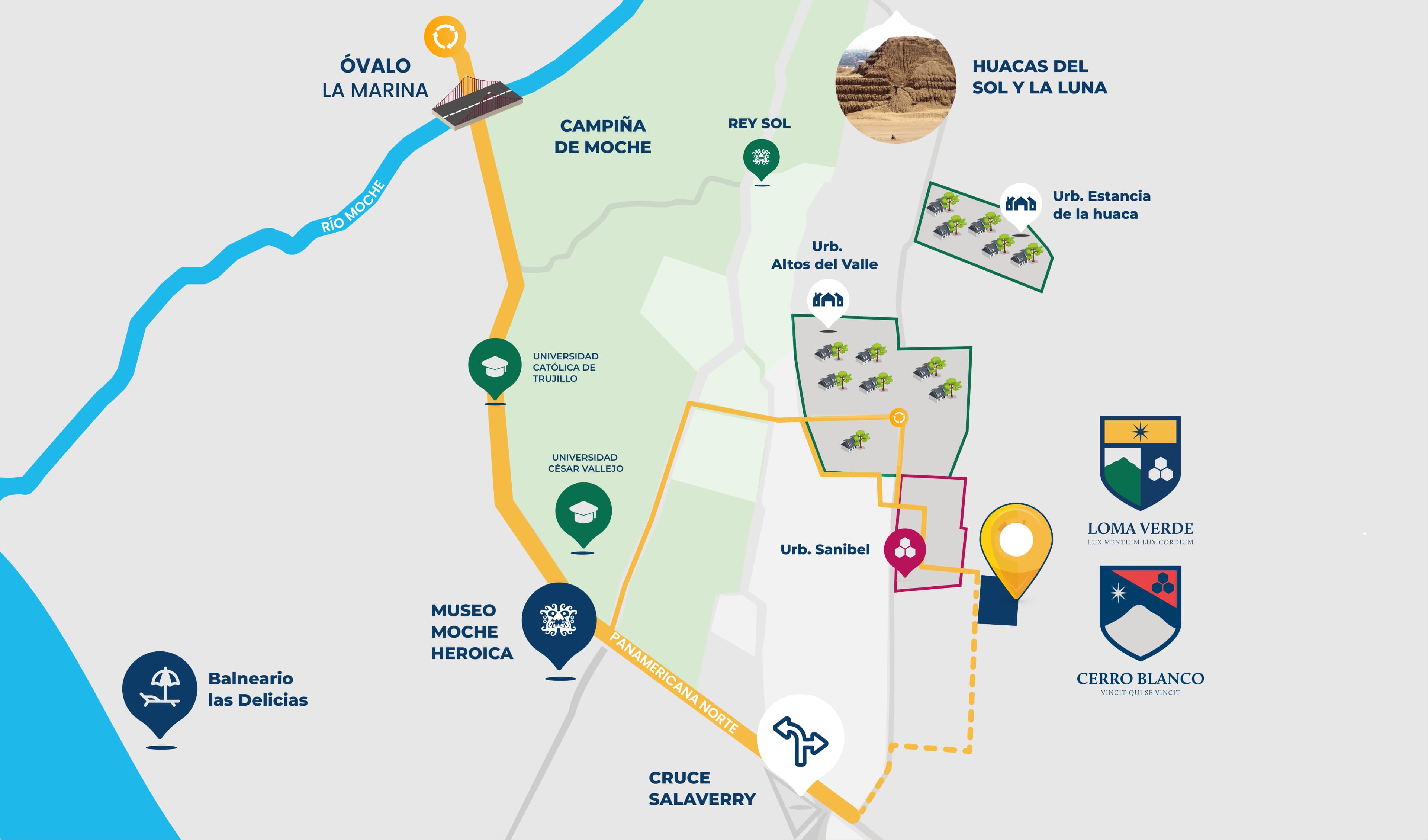 Imagen de un mapa mostrado en el apartado de ubícanos